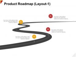 Product roadmap layout capture ppt powerpoint presentation file files