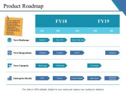 Product roadmap powerpoint slide information