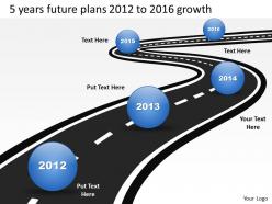 product_roadmap_timeline_5_years_future_plans_2012_to_2016_growth_powerpoint_templates_slides_Slide01