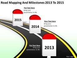 Product roadmap timeline road mapping and milestones 2013 to 2015 powerpoint templates slides