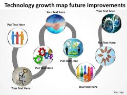 Product roadmap timeline technology growth map future improvements powerpoint templates slides
