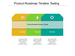 Product roadmap timeline testing ppt powerpoint presentation ideas themes cpb