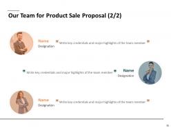 Product sale proposal powerpoint presentation slides