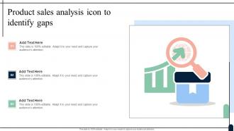 Product Sales Analysis Icon To Identify Gaps