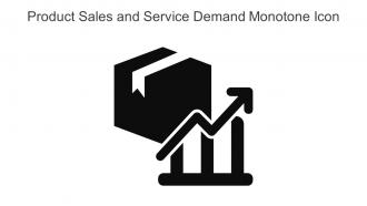 Product Sales And Service Demand Monotone Icon In Powerpoint Pptx Png And Editable Eps Format