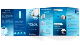 Product Sales Brochure RO Water Purifier Trifold