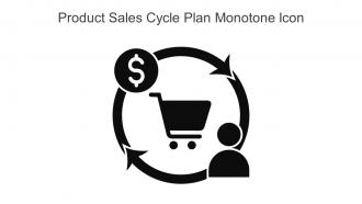 Product Sales Cycle Plan Monotone Icon In Powerpoint Pptx Png And Editable Eps Format