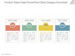 Product sales data powerpoint slide designs download