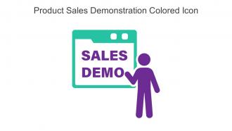 Product Sales Demonstration Colored Icon In Powerpoint Pptx Png And Editable Eps Format