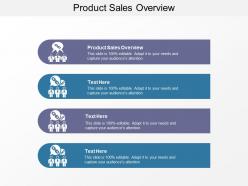 Product sales overview ppt powerpoint presentation slides topics cpb