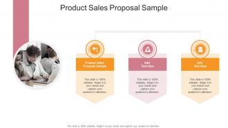 Product Sales Proposal Sample In Powerpoint And Google Slides Cpb