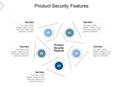 Product security features ppt powerpoint presentation model slides cpb