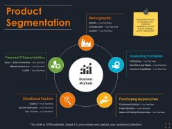 Product segmentation ppt visual aids background images