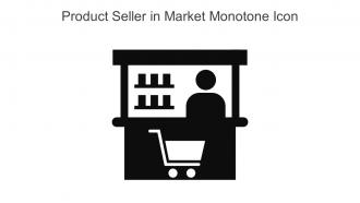 Product Seller In Market Monotone Icon In Powerpoint Pptx Png And Editable Eps Format