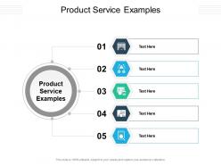 Product service examples ppt powerpoint presentation professional show cpb