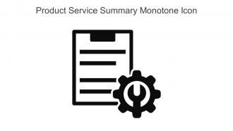 Product Service Summary Monotone Icon In Powerpoint Pptx Png And Editable Eps Format