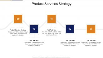Product Services Strategy In Powerpoint And Google Slides Cpb