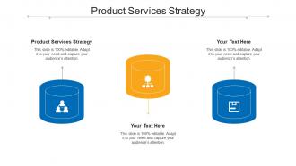 Product Services Strategy Ppt Powerpoint Presentation Gallery Example Topics Cpb