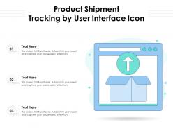 Product Shipment Tracking By User Interface Icon