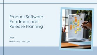 Product Software Roadmap And Release Planning PPT Slides AT