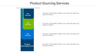 Product sourcing services ppt powerpoint presentation pictures background designs cpb