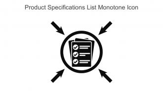 Product Specifications List Monotone Icon In Powerpoint Pptx Png And Editable Eps Format