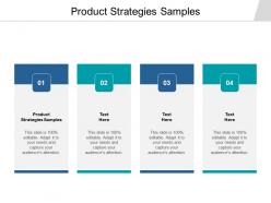 Product strategies samples ppt powerpoint presentation professional background cpb