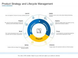 Product strategy and lifecycle management product channel segmentation ppt summary