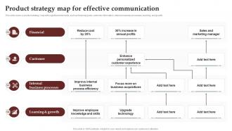 Product Strategy Map For Effective Communication Process To Setup Brilliant Strategy SS V