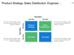 Product strategy sales distribution engineer management brand enquiry