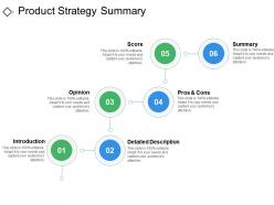 Product Strategy Summary