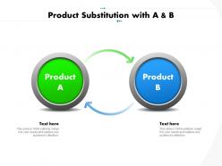 Product substitution with a and b