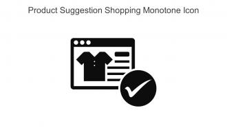 Product Suggestion Shopping Monotone Icon In Powerpoint Pptx Png And Editable Eps Format