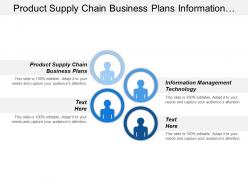 Product Supply Chain Business Plans Information Management Technology