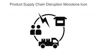 Product Supply Chain Disruption Monotone Icon In Powerpoint Pptx Png And Editable Eps Format