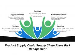 Product supply chain supply chain plans risk management