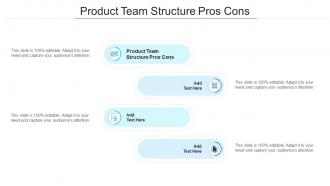 Product Team Structure Pros Cons In Powerpoint And Google Slides Cpb