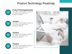 Product technology roadmap ppt powerpoint presentation portfolio templates cpb