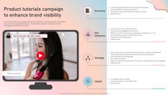 Product Tutorials Campaign To Enhance Influencer Marketing Guide To Strengthen Brand Image Strategy Ss