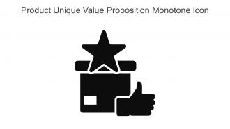 Product Unique Value Proposition Monotone Icon In Powerpoint Pptx Png And Editable Eps Format
