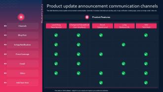 Product Update Announcement Communication Channels