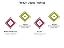 Product usage analytics ppt powerpoint presentation gallery background designs cpb