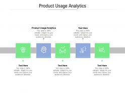 Product usage analytics ppt powerpoint presentation pictures introduction cpb