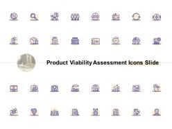 Product viability assessment icons slide gears ppt powerpoint presentation show icons