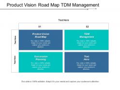 Product vision road map tdm management succession planning cpb