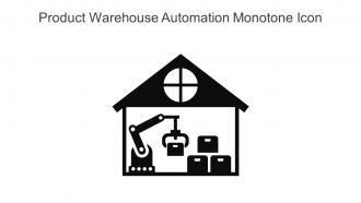 Product Warehouse Automation Monotone Icon In Powerpoint Pptx Png And Editable Eps Format