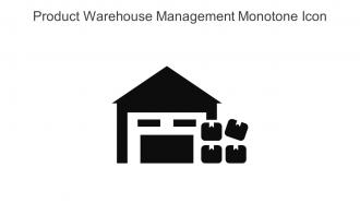 Product Warehouse Management Monotone Icon In Powerpoint Pptx Png And Editable Eps Format