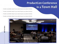 Productcon conference in a town hall