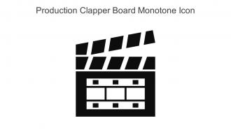 Production Clapper Board Monotone Icon In Powerpoint Pptx Png And Editable Eps Format