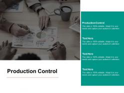 Production control ppt powerpoint presentation portfolio example introduction cpb